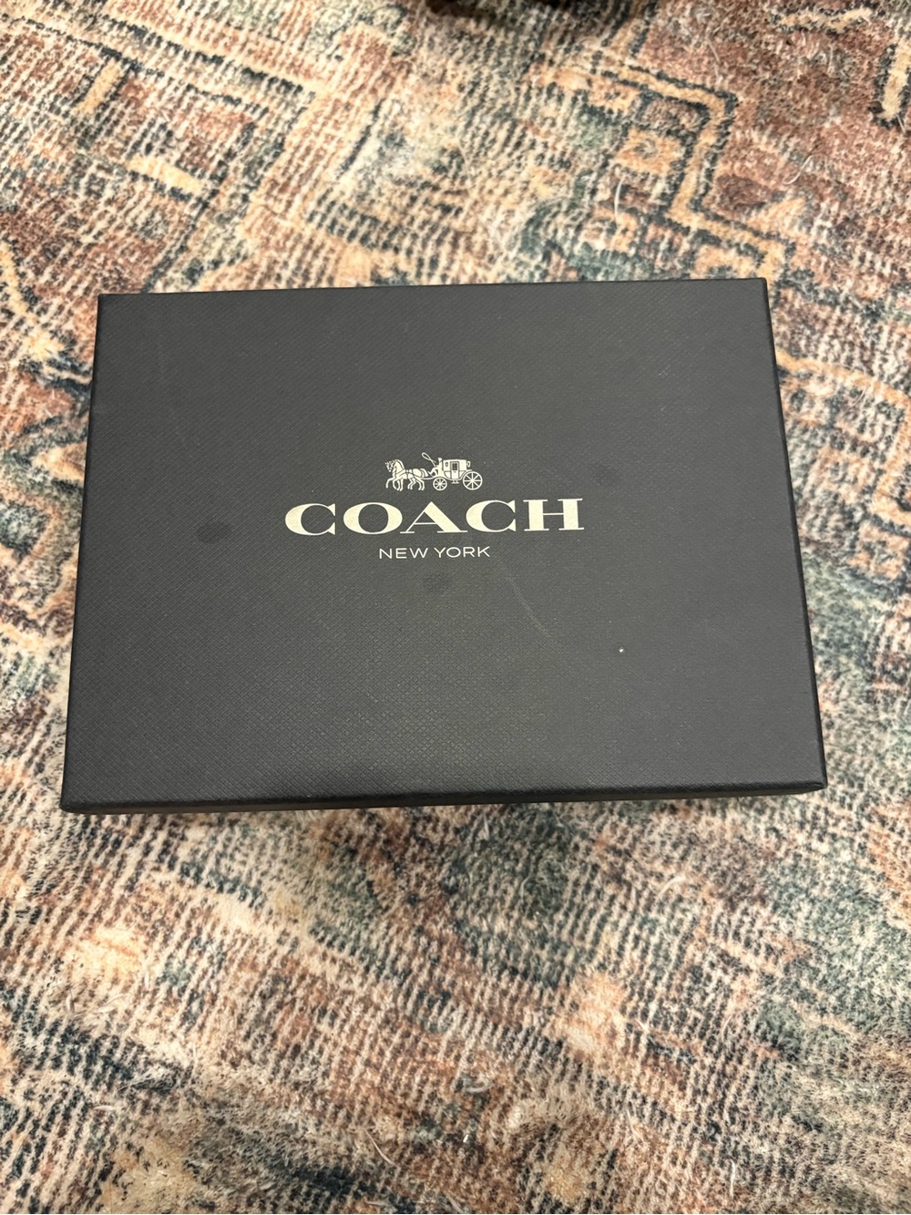Coach Burgundy Embossed Signature Wristlet with Strap - Picture 4 of 8